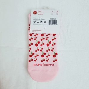 NWT Pure Barre Sticky Socks - Cherry